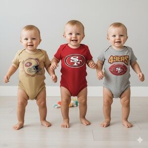 3 Piece Creeper Set - NFL - San Francisco - 49ers - Football - NWT